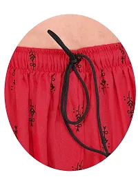 4k fashion Western Woman's Fit Relaxed Palazzo Bottom (2XL, RED)-thumb2