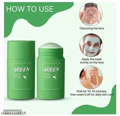 Green stick mask blackhead remover for Smoothening,Cleansing-thumb3