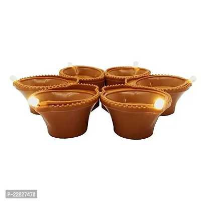 Water Sensor Led Diya's Candle with Water Sensing E-Diya (12 PCS.)-thumb2