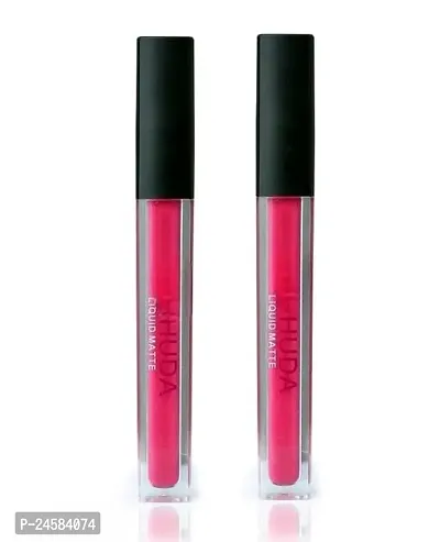 Sensational Non-Transfer, Waterproof, Long-Lasting Beauty Liquid Matte Lipsticks Swiss Edition For Girls/Women (pink pack of 2)