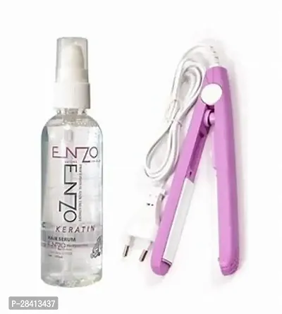 Hair Serum with Hair straightener Combo