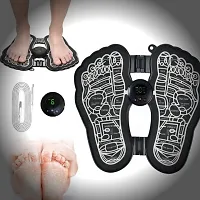 EMS Foot Massager,Electric Feet Massager Deep Kneading Circulation Foot Booster for Feet and Legs Muscle Stimulator,Folding Portable Electric Massage Machine with 8 Modes 19-thumb2