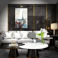 Black Marble Foil Kitchen Stickers Oil-Proof Waterproof Self Adhesive Wallpaper PVC Bathroom Wall Stickers Contact Paper(Black Marble 60 * 200CM)-thumb1