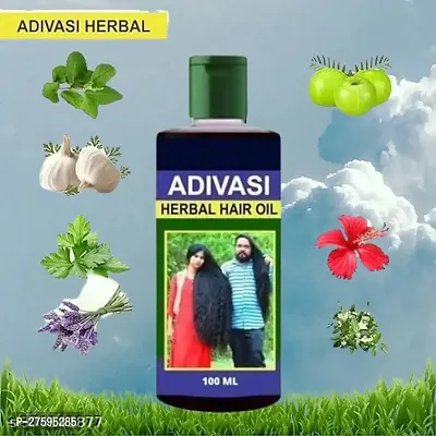 Adivasi Herbal HairOil For All Type of Hair Problem Herbal Growth Hair Oil  (100 ml)-thumb0