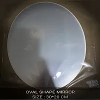 Pack of 2 Oval Shape Mirror Sticker for Wall-thumb1