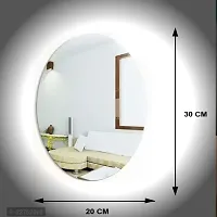 Pack of 2 Oval Shape Mirror Sticker for Wall-thumb3