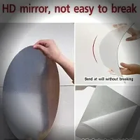 Oval Shape Adhesive Mirror Sticker for Wall 20 * 30 CM (Pack of 1)-thumb1