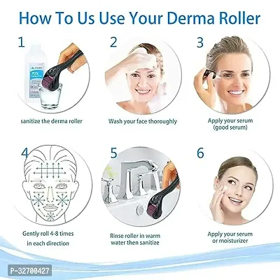 Derma Roller For Hair And Beard Regrowth 540 Micro 0.5 mm-thumb3