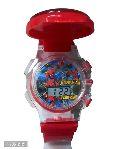 Marvel Spider-Man Childrens Unisex LCD Watch with Flashing Lights  (SPD4933WM) - Walmart.com