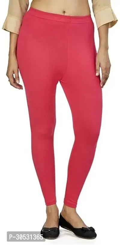 mkv fashion Ankle Length  Western Wear Legging Red Solid