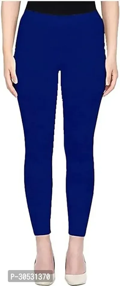 mkv fashion Ankle Length Ethnic Wear Legging Blue Solid-thumb0