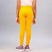 mkv fashion Ankle Length  Western Wear Legging Yellow Solid-thumb1