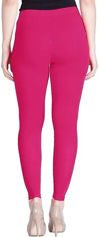 mvk fashion Ankle Length  Ethnic Wear Legging Pink Solid-thumb1