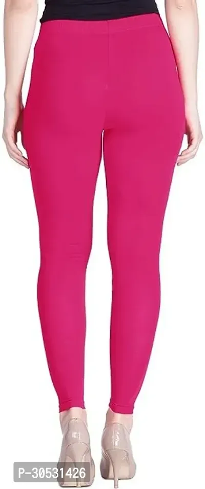 mvk fashion Ankle Length  Ethnic Wear Legging Pink Solid-thumb2