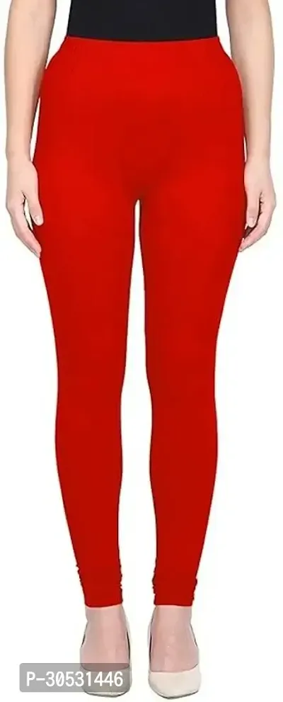 mkv fashion Churidar  Ethnic Wear Legging Red Solid