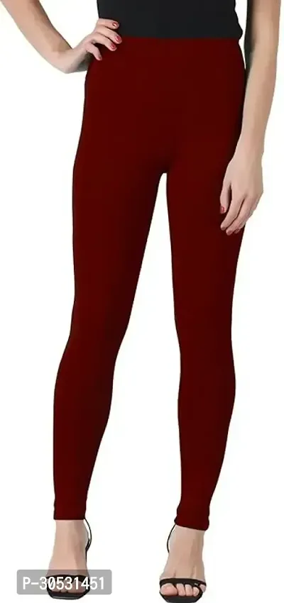 mkv fashion Ankle Length  Ethnic Wear Legging Red Solid-thumb0