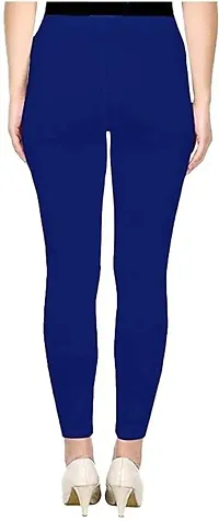 mkv fashion Ankle Length Ethnic Wear Legging Blue Solid-thumb1