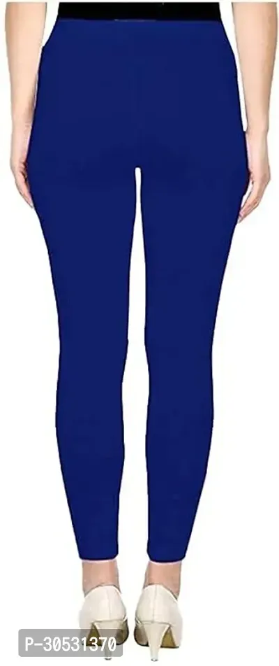 mkv fashion Ankle Length Ethnic Wear Legging Blue Solid-thumb2