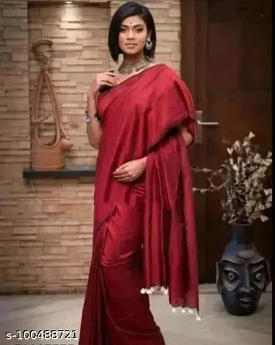 Trendy Silk Sarees With Blouse Piece