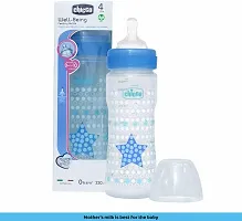 Chicco Well Being Blue Star 330 Ml Sil Bottle Pack of 2-thumb2