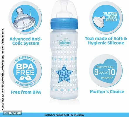 Chicco Well Being Blue Star 330 Ml Sil Bottle Pack of 2-thumb4