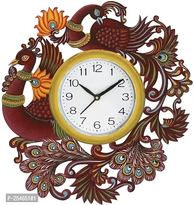 Oliyo Madhuli Wooden Wall Clock, MDF Designer Wall Watch, Big Size  Frameless Wall Clock, Hanging Clock,