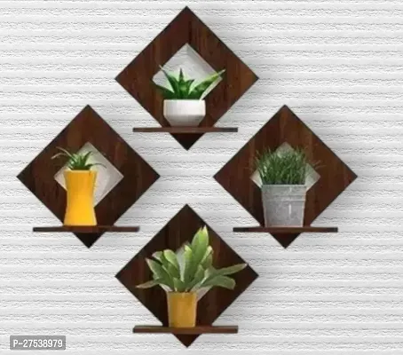 Wooden wall hangings ( Pack of 4 )-thumb0