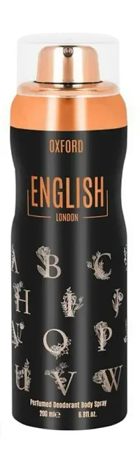 Sweet Heart Oxford London English Long Lasting Refreshing Deodorant, Perfumed Body Spray Size - 200 Ml (Pack of 2) (Oxford London English Black)