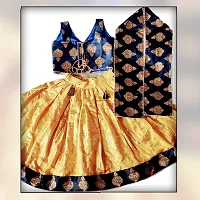 Gazal Creation  Lahenga Choli Set Color Blue-thumb3