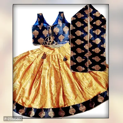 Gazal Creation  Lahenga Choli Set Color Blue-thumb4