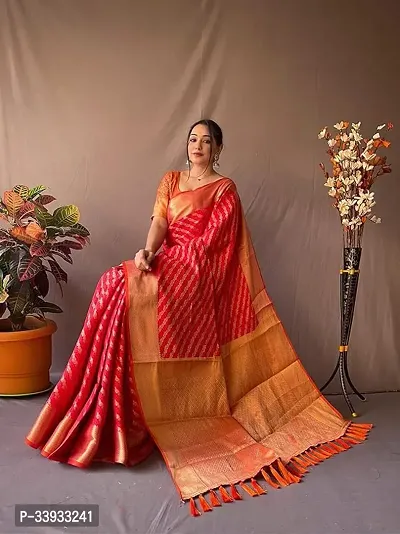 Stylish Art Silk Saree with Blouse for Women-thumb0