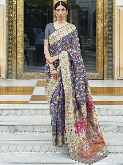 Banarasi Soft Silk Jacquard Saree with Blouse piece