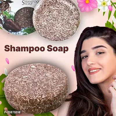 SOAP Organic Natural Hair Nourishing Solid Shampoo Soap Bar Polygonum Multiflorum Health  Beauty for men and women-thumb0