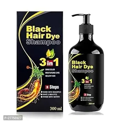Original KeraGein Herbal 3 in 1 Hair Dye Instant Black Hair Shampoo for Women  Men Organic Shampoo Herbal 3 in 1 Hair Dye Instant Black Hair Shampoo for Women  Men 100% Coverage Shampoo 300ml