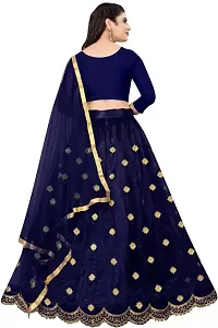 Stylish Art Silk Semi Stitched Lehenga Choli Set For Women-thumb1