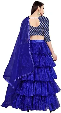 Stylish Art Silk Semi Stitched Lehenga Choli Set For Women-thumb2