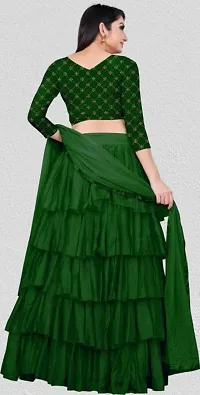 Stylish Art Silk Semi Stitched Lehenga Choli Set For Women-thumb1