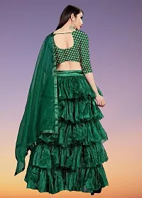 Stylish Art Silk Semi Stitched Lehenga Choli Set For Women-thumb1