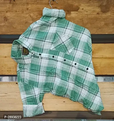 Classic Polyester Checked Casual Shirt for Men