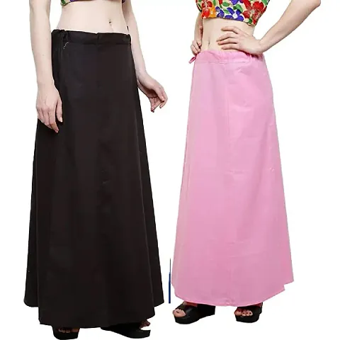 Buy Preeti Creations Plus Size Cotton Petticoat for Women Combo