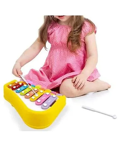 Xylophone For Toddlers With 8 Multicolored Keys 2 Sticks