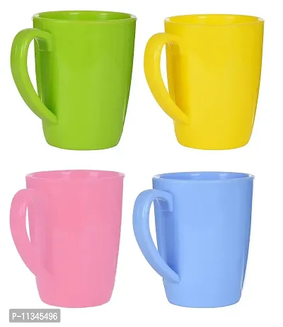 Radhy Selling - Set of 4 Coffee Mugs | Set of 4 | Tea and Coffee Mugs Set | Made of 100% | BPA-Free Food Grade Virgin Plastic(300ML)-thumb2