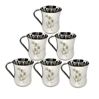 Radhy Selling Stainless Steel Mirror Finishing Tea/Coffee Cup, Payali Set, Useful, Mini Cups Chai ka Cup Set of 6-thumb3