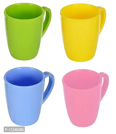 Radhy Selling - Set of 4 Coffee Mugs | Set of 4 | Tea and Coffee Mugs Set | Made of 100% | BPA-Free Food Grade Virgin Plastic(300ML)-thumb3