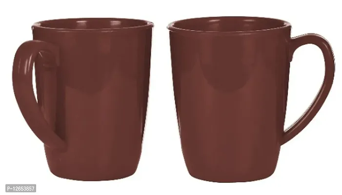 SERVE IN STYLE Colourful ,Unbreakable,Microwave Safe Tea and Coffee Mugs Set of 2 |100% BPA Free Food Grade Virgin Plastic Coffee Mugs | Tea Cups Set of 2 , 300ml