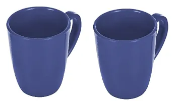 SERVE IN STYLE Colourful ,Unbreakable,Microwave Safe Tea and Coffee Mugs Set of 2 |100% BPA Free Food Grade Virgin Plastic Coffee Mugs | Tea Cups Set of 2 , 300ml-thumb1