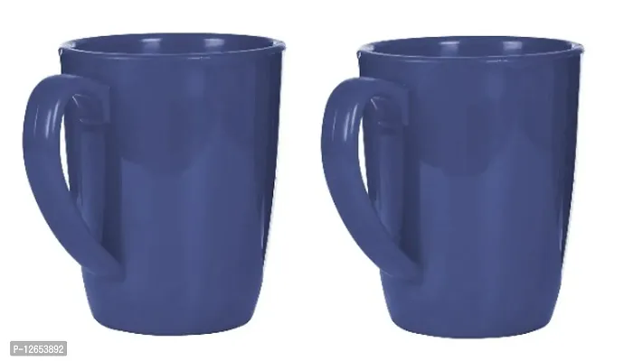SERVE IN STYLE Colourful ,Unbreakable,Microwave Safe Tea and Coffee Mugs Set of 2 |100% BPA Free Food Grade Virgin Plastic Coffee Mugs | Tea Cups Set of 2 , 300ml-thumb3