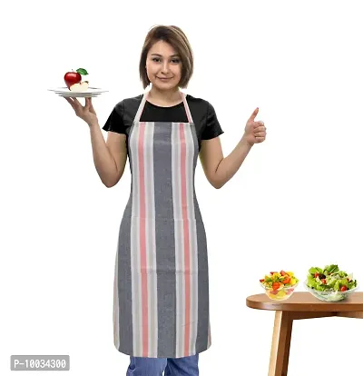 Oasis 100% Cotton Striped Kitchen Aprons-80cm*65cm (Pack of 1)-thumb0