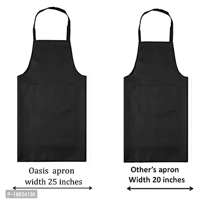 Oasis 100% Cotton Woven Checkerd Kitchen Aprons(Pack of 1)(Size:80*65 CM)-thumb2