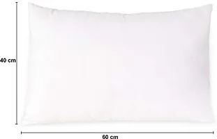 Oasis Pillows Pack of 2 Pcs - Premier Quality Conjugate Hollow Siliconized Polyester Filling- 40 X 60 cm- Off-White-thumb1